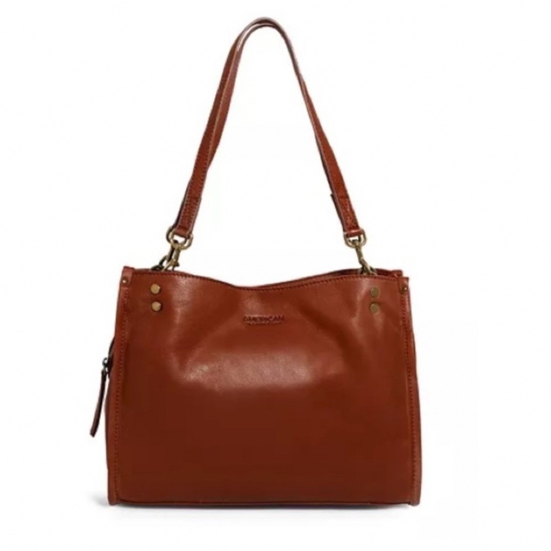 American Leather Co Lenox Satchel Women Os Cordovan Excellent Triple Entry Bag